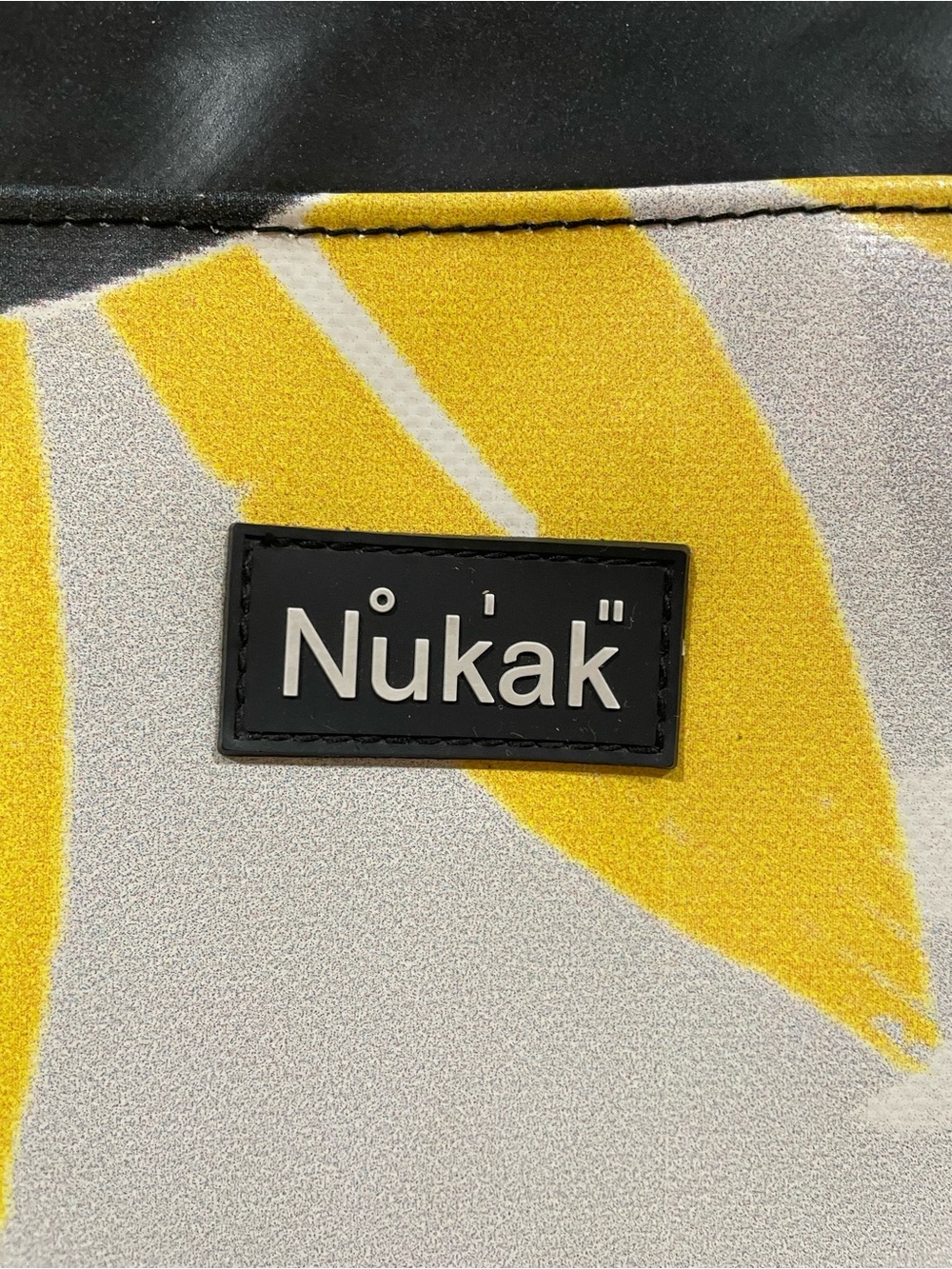 Nukak Yellow & Gray Patterned Tote Bag